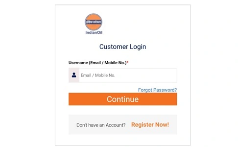 Registered Mobile Number in Indane Gas Online