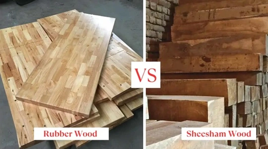 Rubber Wood Vs. Sheesham Wood