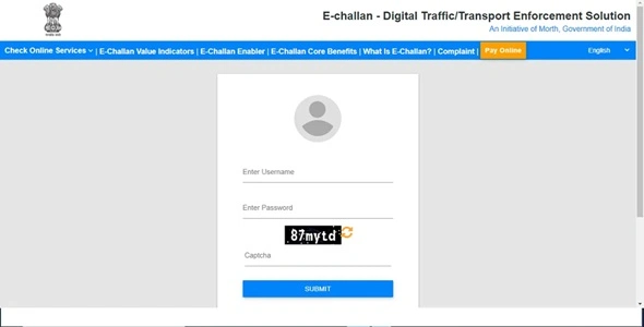 Parivahan e-Challan Portal